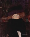 Lady with Hat and Featherboa Gustav Klimt